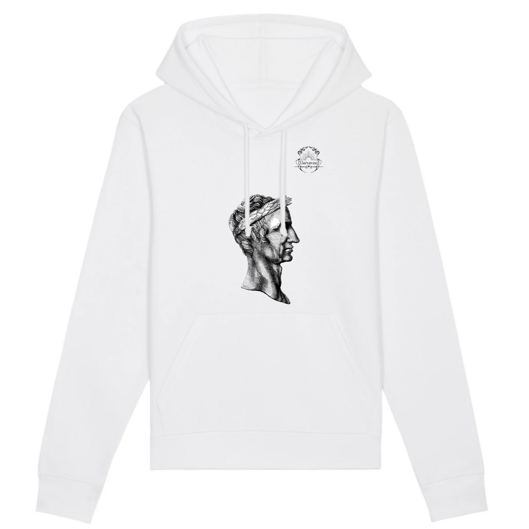 hoodie pull à capuche Blanc design antique mythologie