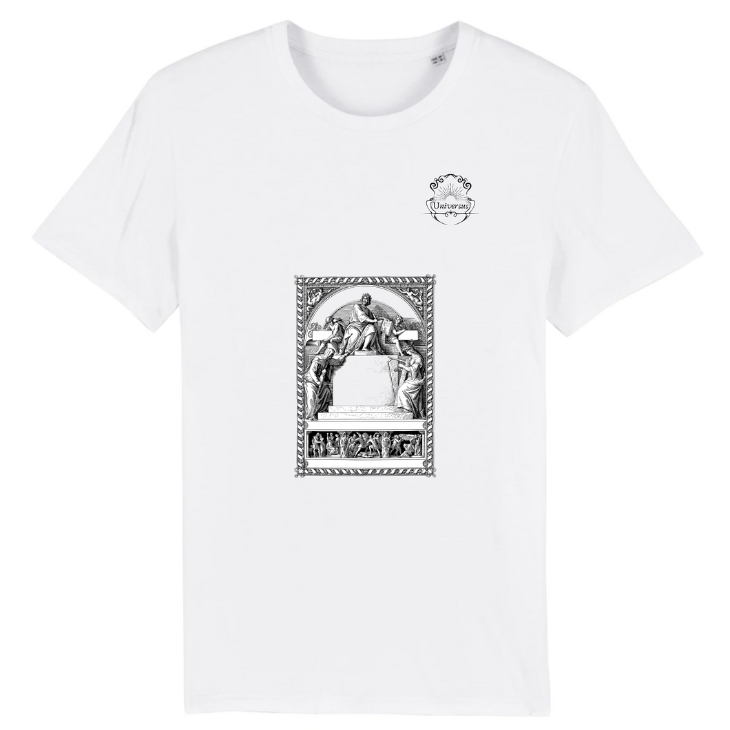 Blanc t-shirt design vintage antiquité grèce